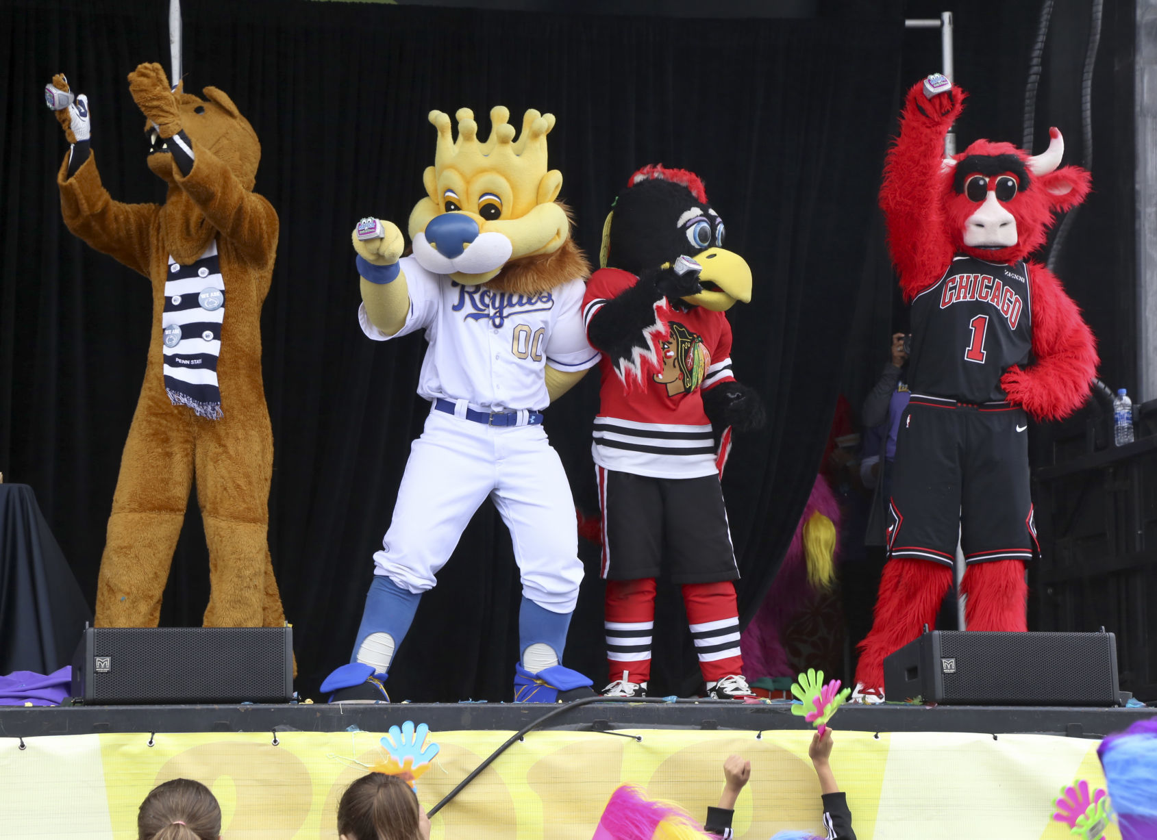 Mascot Hall of Fame parade and induction ceremony